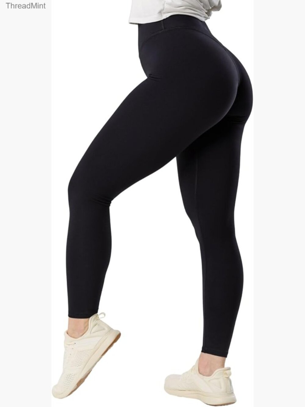 High Waisted No Front Seam Leggings 25" Inseam Yoga Pants